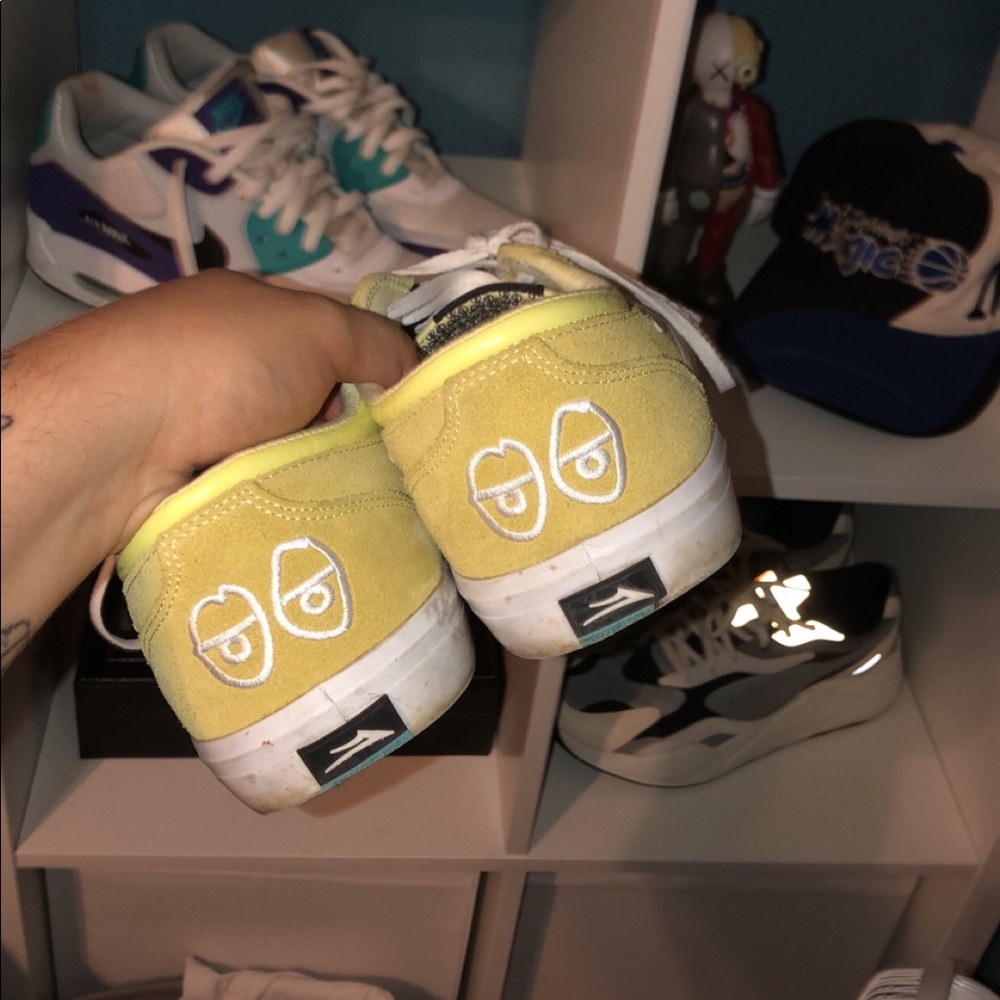 Krooked - Lakai griffin yellow suede skate shoe
